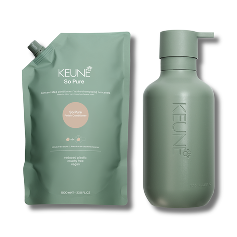 Keune So Pure Polish Conditioner 1 000 ml + Bottle