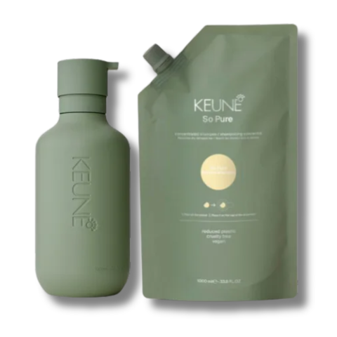 Keune So Pure Restore Shampoo 1 000 ml + Bottle