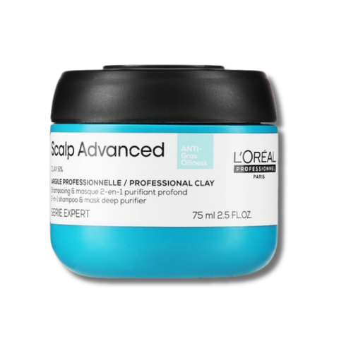Loreal Scalp Advanced Anti-Oiliness 2 в 1 Глубокоочищающая Глина 75 мл