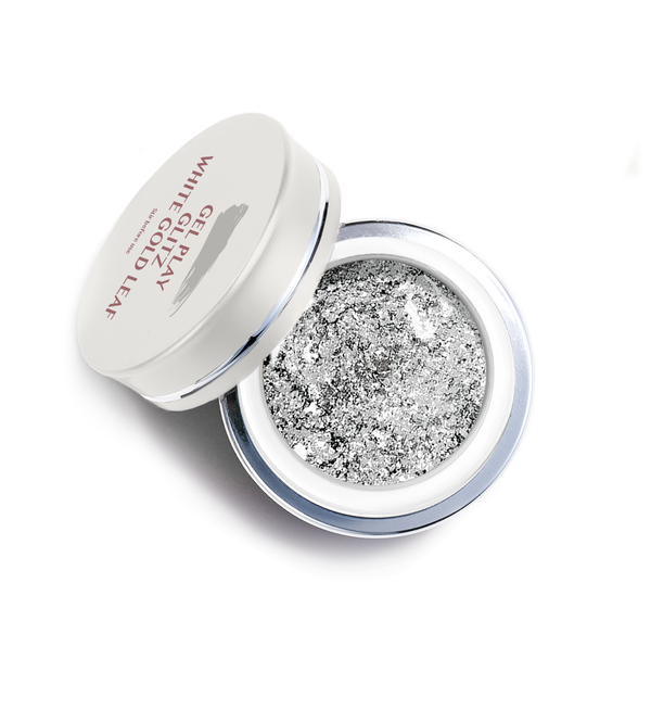 Gel Play Glitz White Gold Leaf