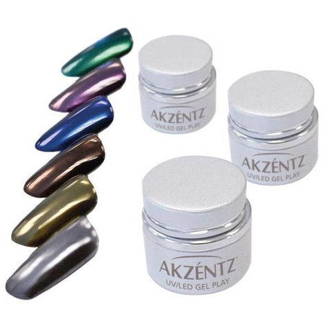 Akzentz Gel Play Pearlescent Powder Emerald